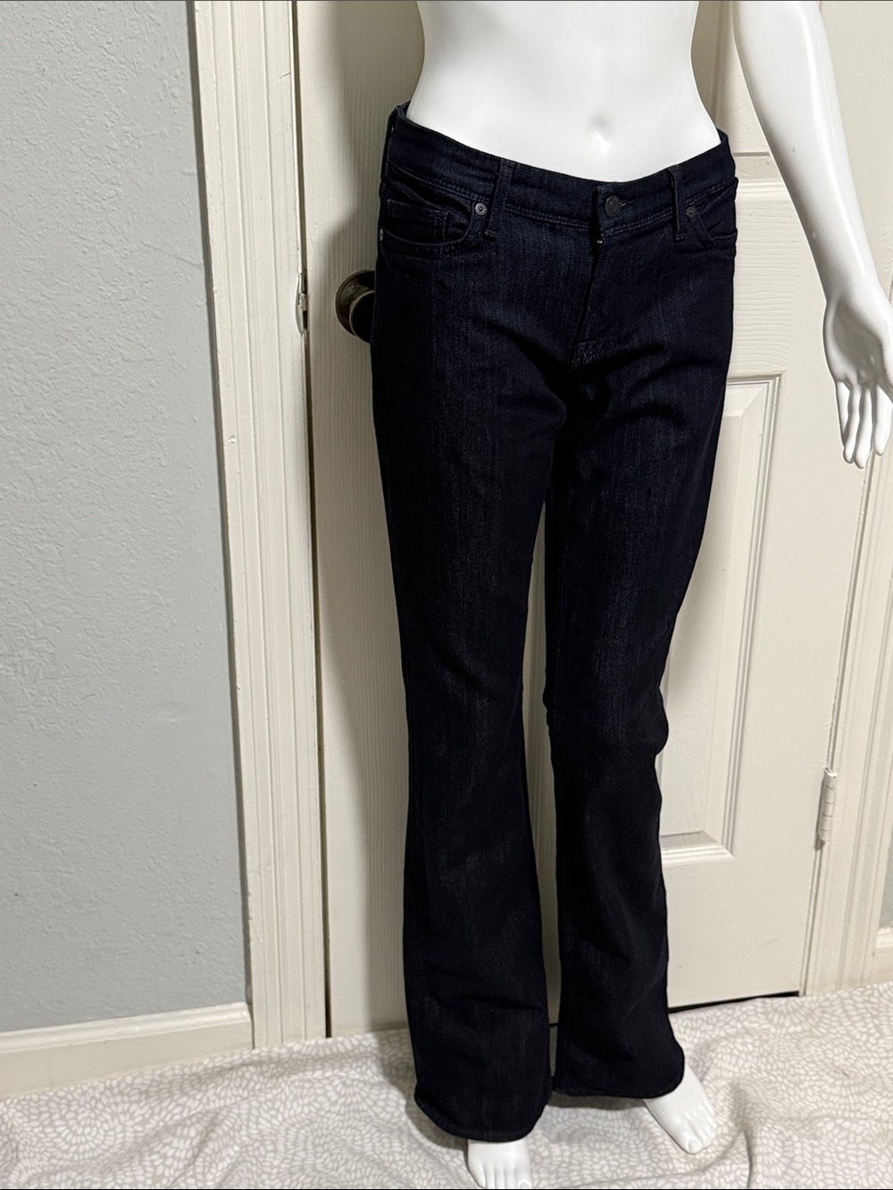 7 for all mankind flynt  Women's Dark Wash Bootcut Jeans